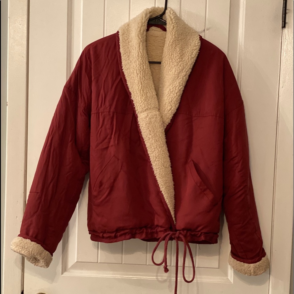 Reversible free people yoga coat